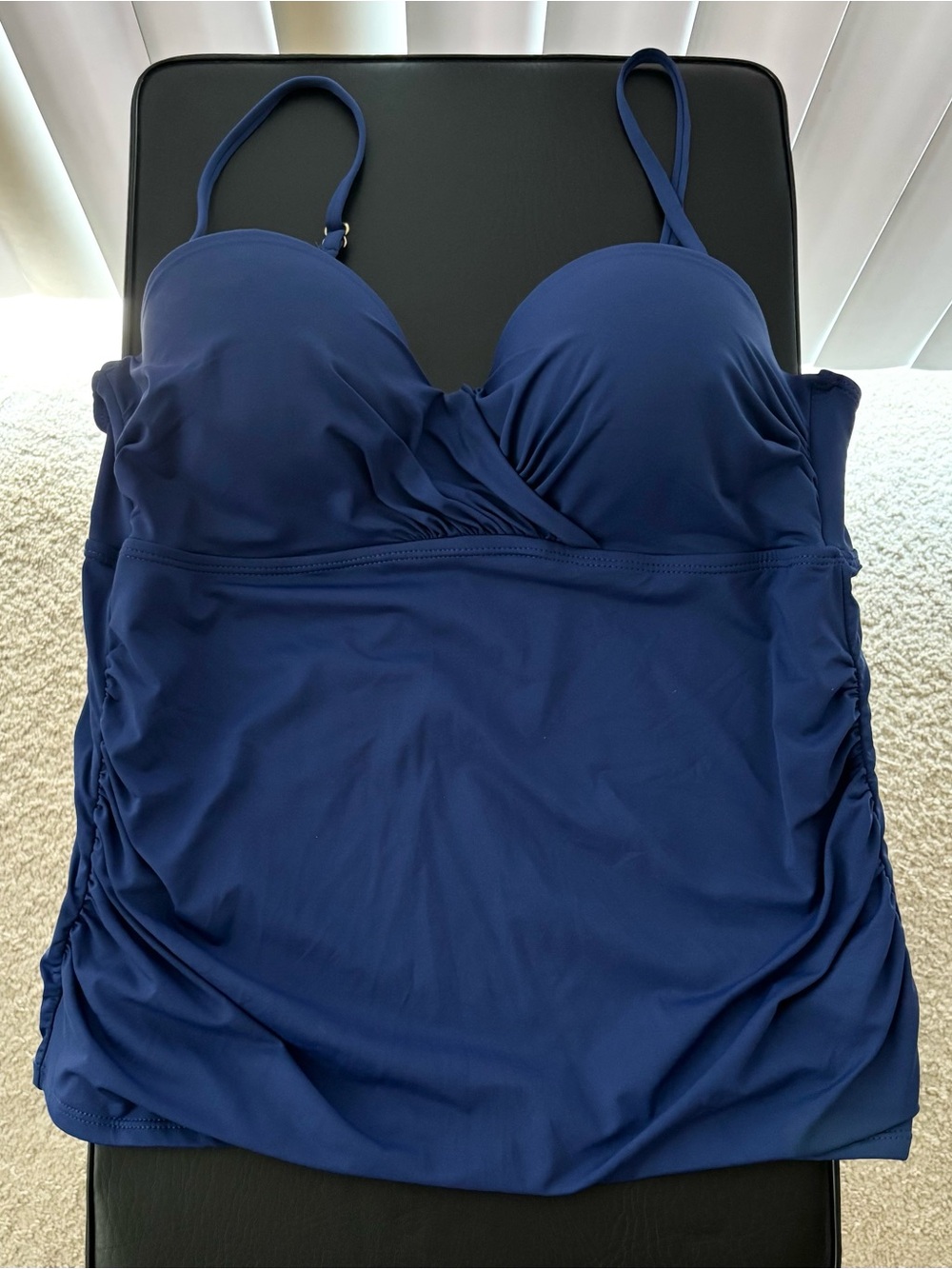 Apt. 9 Navy Blue Swimwear Label Detail